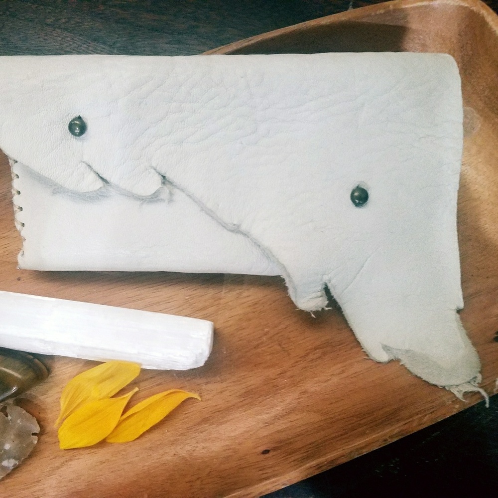 Leather clutch